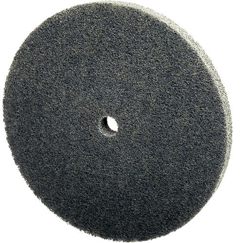 Meule unitaris&eacute;e EXL Scotch-Brite, 3" x 1/4", Arbre de 1/4", Grain de Fin, Carbure de silicium NTL Industrial