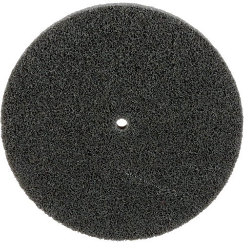 Meule unitaris&eacute;e EXL Scotch-Brite, 5" x 1/2", Arbre de 1/4", Grain de Fin, Carbure de silicium NTL Industrial