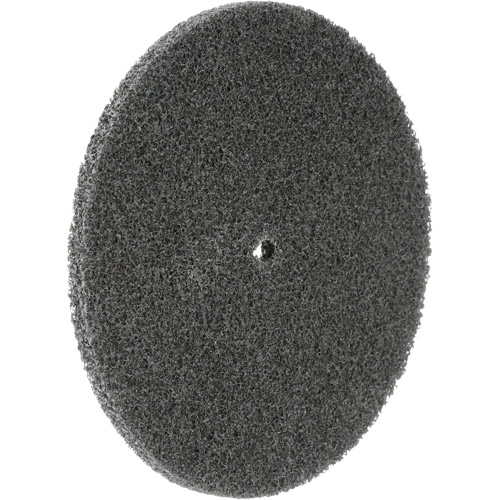 Meule unitaris&eacute;e EXL Scotch-Brite, 5" x 1/4", Arbre de 1/4", Grain de Fin, Carbure de silicium NTL Industrial