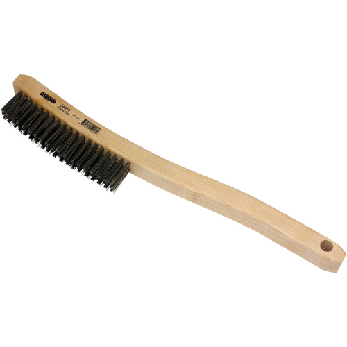 Scratch Brush, Stainless Steel, 3 x 19 Wire Rows, 13-11/16" Long NTL Industrial