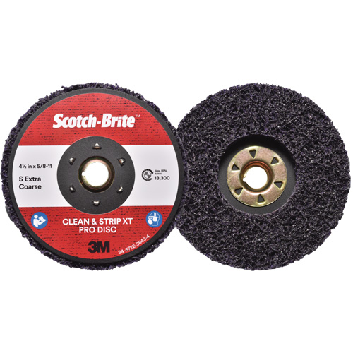 Disque  Clean and Strip  XT Pro Scotch-Brite, 4-1/2" dia., Grain Extra grossier, Carbure de silicium NTL Industrial