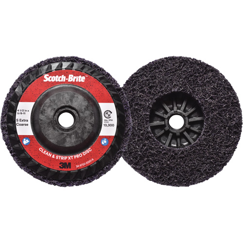 Disque  Clean and Strip  XT Pro Scotch-Brite, 4-1/2" dia., Grain Extra grossier, Carbure de silicium NTL Industrial