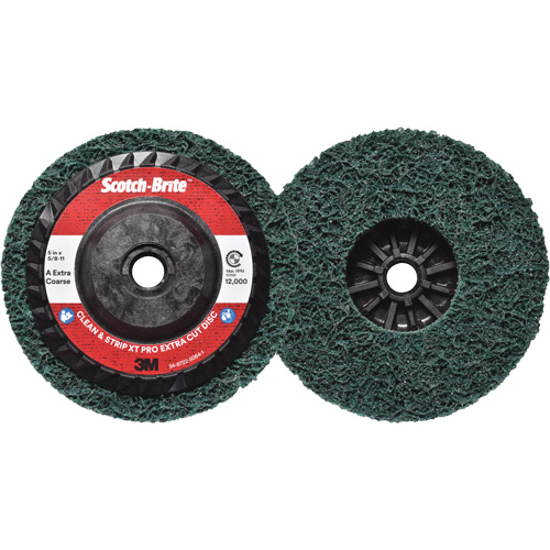 Disque extra coupe  Clean and Strip  XT Pro Scotch-Brite, 5" dia., Grain Extra grossier, Oxyde d'aluminium NTL Industrial