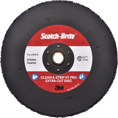 Scotch-Brite Clean & Strip XT Pro Extra Cut Disc, 7" Dia., Extra Coarse Grit, Aluminum Oxide NTL Industrial