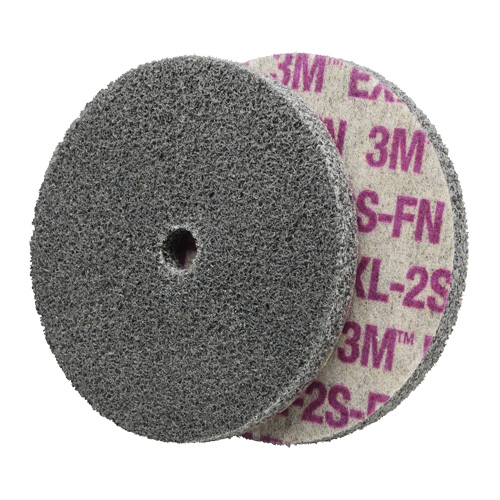 Scotch-Brite EXL Unitized Wheel, 6" x 1/4", 1/4" Arbor, Fine Grit, Aluminum Oxide/Ceramic/Zirconium NTL Industrial