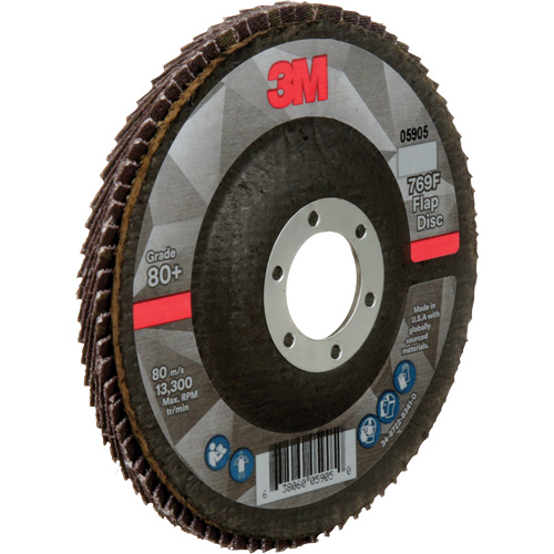 769F Quick Change Flap Disc, 4-1/2" x 7/8", Type 27, 80+ Grit, Ceramic NTL Industrial