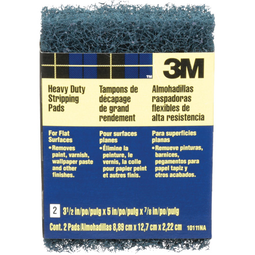 Heavy-Duty Stripping Pads, Aluminum Oxide, 3-1/2" x 5", Coarse Grit NTL Industrial