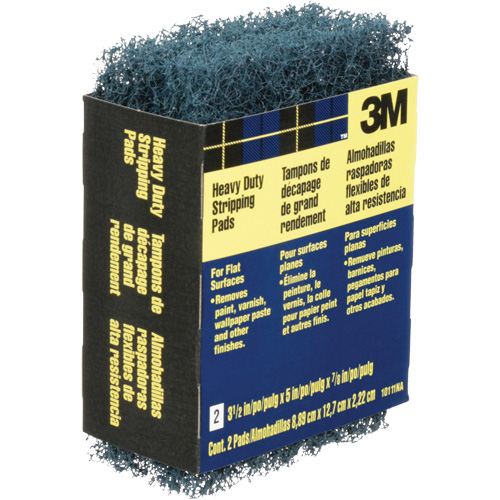 Heavy-Duty Stripping Pads, Aluminum Oxide, 3-1/2" x 5", Coarse Grit NTL Industrial