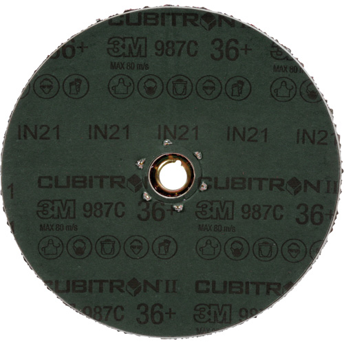 Disque en fibre 987C Cubitron II, C&eacute;ramique, 36+, 4-1/2" Dia NTL Industrial