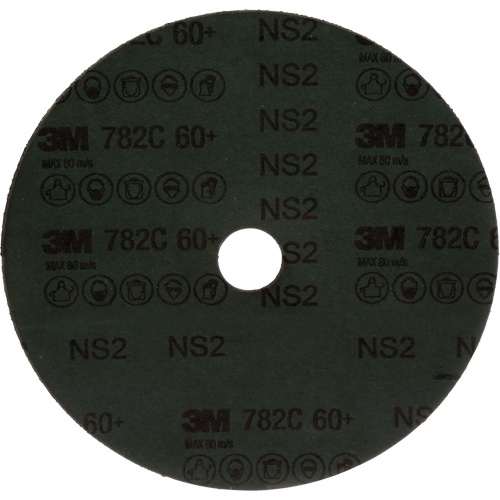 Disque en fibre 782C, C&eacute;ramique, 60+, 7" Dia x 7/8" Arbre NTL Industrial