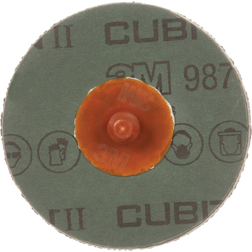 Disque en fibre 987C Cubitron II Roloc, 2" dia., Grain 80+, C&eacute;ramique NTL Industrial