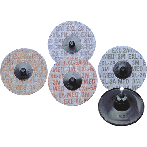 Buff & Blend&reg; Products - Scotch-Brite Exl Roloc Unitized Wheels, 3" x 6A Grit, Aluminum Oxide NTL Industrial