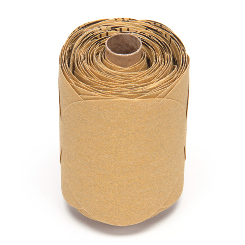 Stikit Gold Paper 216U Disc Roll, Aluminum Oxide, 5" W x 52' L, P100 Grit NTL Industrial