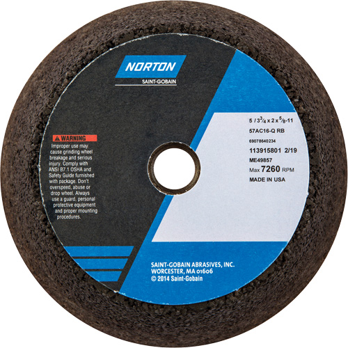 Gemini&reg; Non-Reinforced Portable Snagging Wheel NTL Industrial