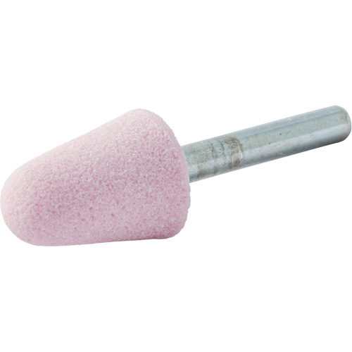 Meule mont&eacute;e vitrifi&eacute;e, A5, Oxyde d'aluminium, 3/4" dia., 1-1/8" lo, 80 Grain NTL Industrial