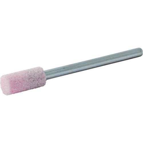 Vitrified Bond Mounted Point, W163, Aluminum Oxide, 1/4" Dia., 1/2" L, 80 Grit NTL Industrial