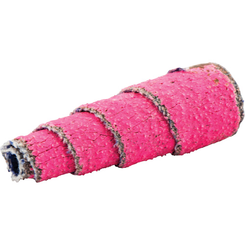 Rouleaux de cartouches en spirale pleine conique R928, 80 Grain, 1/2" dia., C&eacute;ramique d'alumine, 1-1/2" lo, 1/8" Dimension de l'arbre NTL Industrial