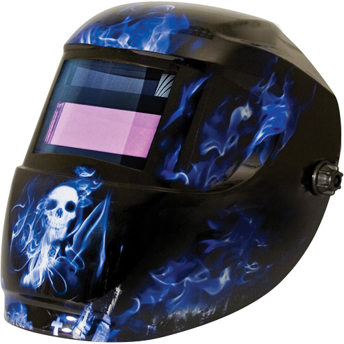 Masque de soudage Carrera ArcOne, 2" lo x 3" la Champ de vision, Teinte 9 - 13, Bleu NTL Industrial