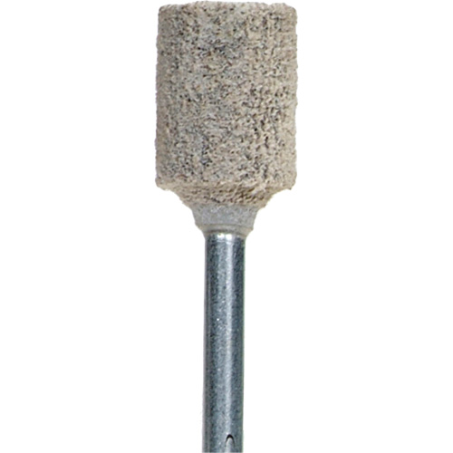 Cotton Fiber Mounted Point, A0, Aluminum Oxide, 3/8" Dia., 1-1/2" L, 80 Grit NTL Industrial