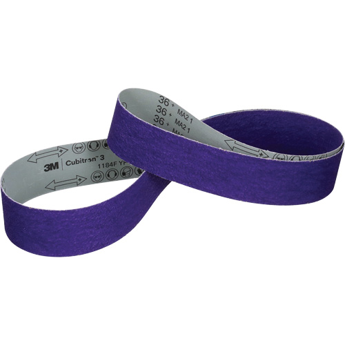 Cubitron 3 Cloth Belt 1184F, 3/4" W x 18" L, Ceramic, 36+ Grit NTL Industrial