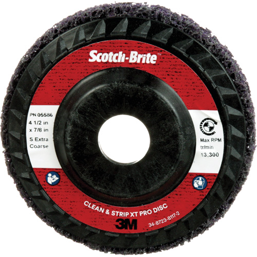 Disque Clean and Strip XT Pro XO-DC Scotch-Brite, 4-1/2" dia., Grain Extra grossier, Carbure de silicium NTL Industrial