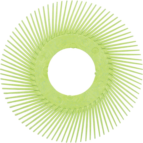 Scotch-Brite Type A Precision Radial Bristle Brush PN-RB without Adapter, Ceramic, 50+ Grit, 6" Dia. NTL Industrial