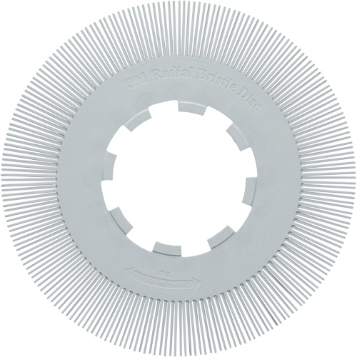 Brosse radiale en soies de pr&eacute;cision type S PN-RB sans adaptateur Scotch-Brite , C&eacute;ramique, Grain 120+, 8" dia. NTL Industrial