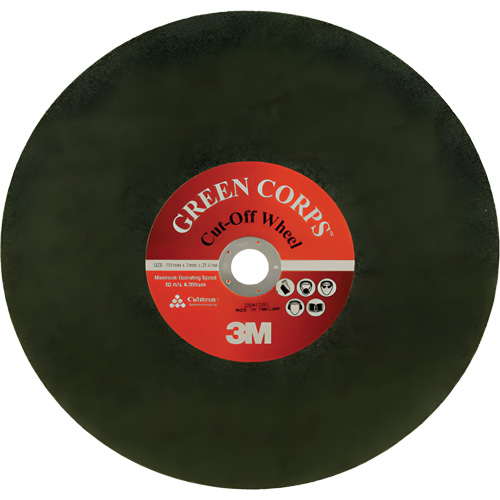 Disque &agrave; tronçonner Green Corps, 13-9/10" x 0,118", Arbre de 1", C&eacute;ramique, 20 000 Tr/min NTL Industrial