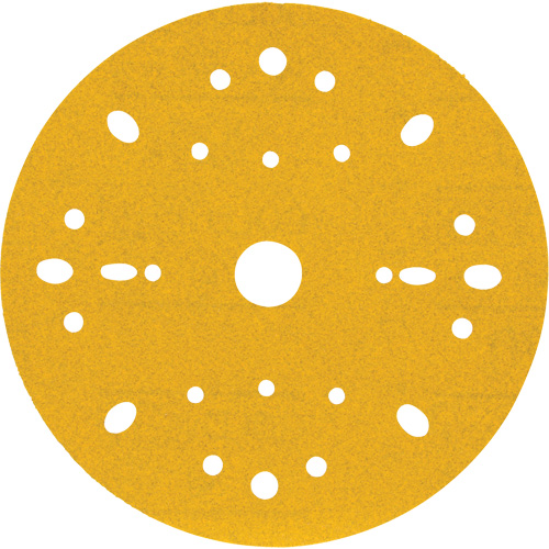 Disque abrasif dor&eacute; Hookit, dia 6", Grain 180, Oxyde d'aluminium, Poids C NTL Industrial