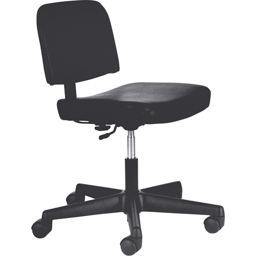 Chaises de dactylo, Vinyle, Noir, Capacit&eacute; 250 lb NTL Industrial