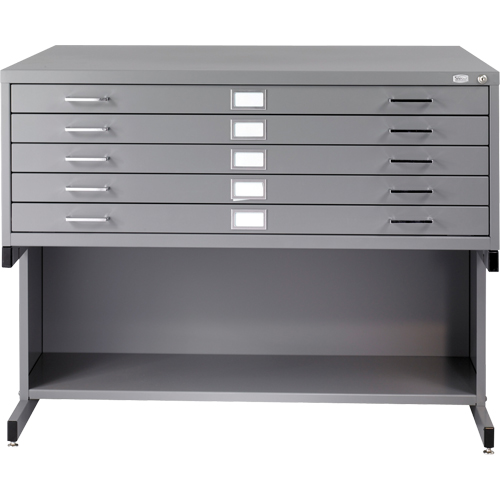 Classeurs en acier pour plans, 5 Tiroirs, 53-3/8" la x 41-3/8" p x 16-1/2" h NTL Industrial