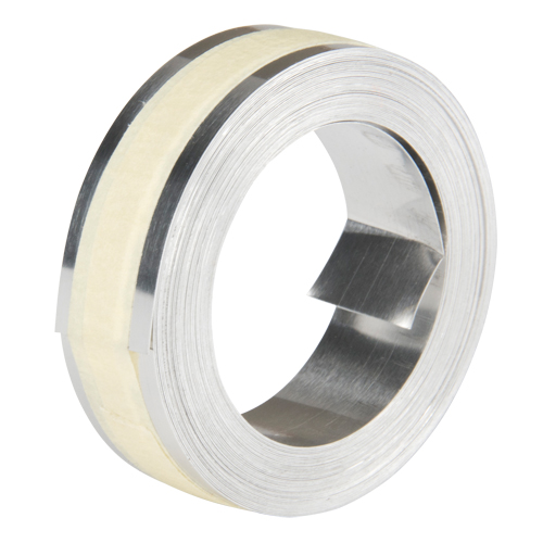 Embossing Aluminum Tape, 12.7 mm x 16', Aluminum NTL Industrial