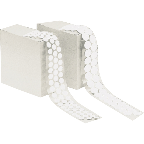Attache en rondelle, Boucle, 3/4" dia., Adh&eacute;sif, Blanc NTL Industrial