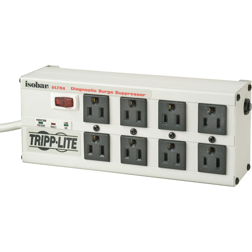 Isobar&reg; Premium Surge Suppressors, 8 Outlets, 3840 J, 1440 W, 12' Cord NTL Industrial