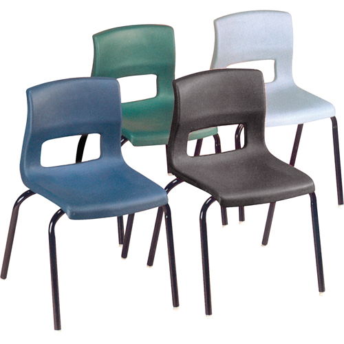 Chaises horizon, Plastique, Bleu NTL Industrial