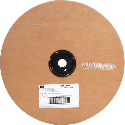 Attache, Boucle, 50 vg x 5/8", Adh&eacute;sif, Blanc NTL Industrial
