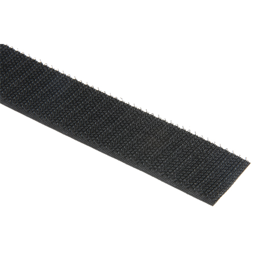 Bande d'attaches, Crochet, 50 vg x 1", Cousu, Noir NTL Industrial