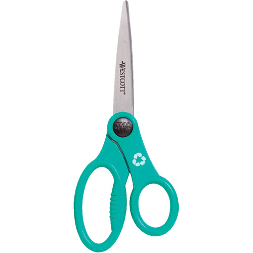 KleenEarth&reg; Recycled Scissors, 8", Rings Handle NTL Industrial