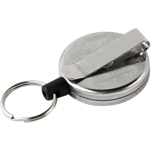 Original Self Retracting Reels #485-HDK, Chrome, 48" Cable, Belt Clip Attachment NTL Industrial