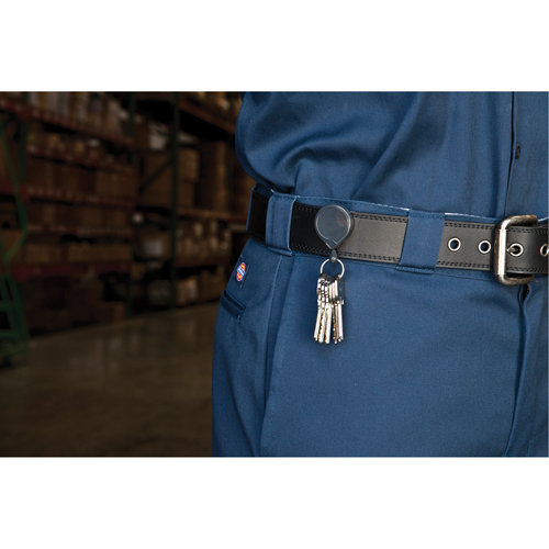 Retractable Mini-Bak&reg; Key Rings, Plastic, 36" Cable, Belt Clip Attachment NTL Industrial