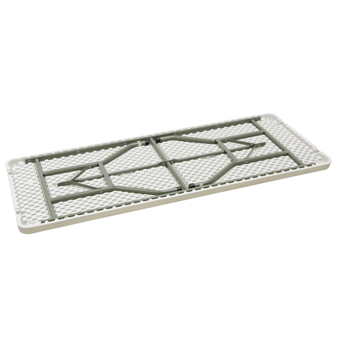 Table pliante, Rectangulaire, 72" l x 30" la, Poly&eacute;thyl&egrave;ne, Blanc NTL Industrial