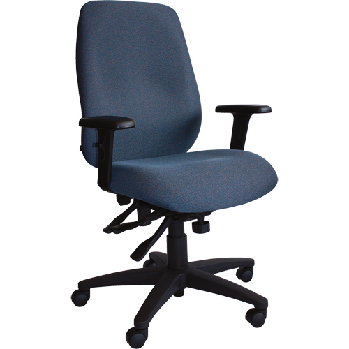Chaises ergonomiques Cierra , Tissu, Bleu, Capacit&eacute; 250 lb NTL Industrial