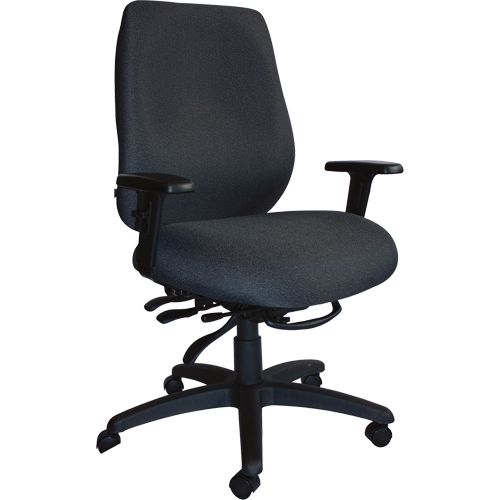 Chaises ergonomiques robustes Cierra , Tissu, Noir, Capacit&eacute; 400 lb NTL Industrial