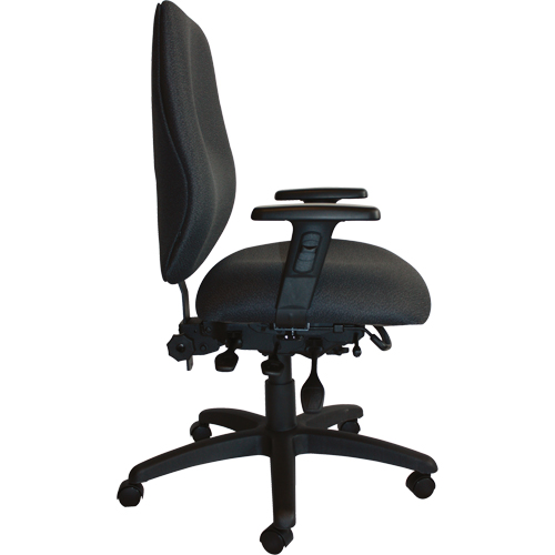 Chaises ergonomiques robustes Cierra , Tissu, Noir, Capacit&eacute; 400 lb NTL Industrial