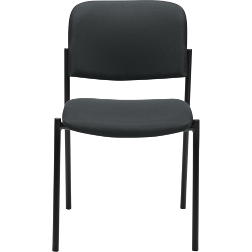 Chaises sans accoudoirs empilables, Tissu, Hauteur 32", Capacit&eacute; 300 lb, Charbon NTL Industrial