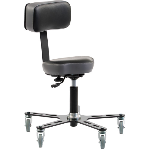 Chaise ergonomique SF150, Vinyle Si&egrave;ge, Noir NTL Industrial