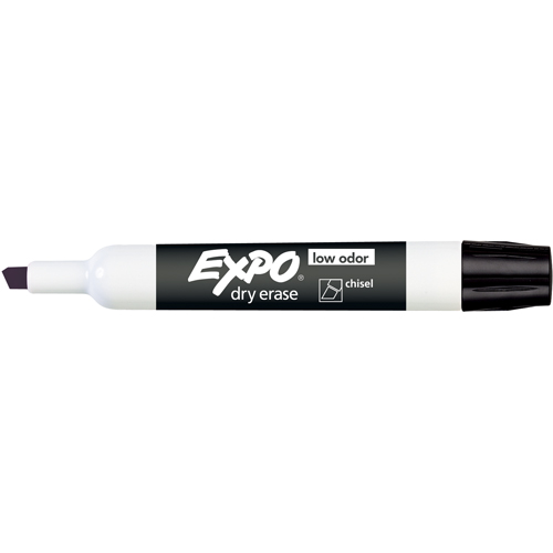 Expo&reg; Whiteboard Marker - Black, Black, Chisel Tip NTL Industrial
