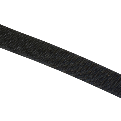 Ruban d'attaches, Crochet, 25 vg x 3/4", Cousu, Noir NTL Industrial