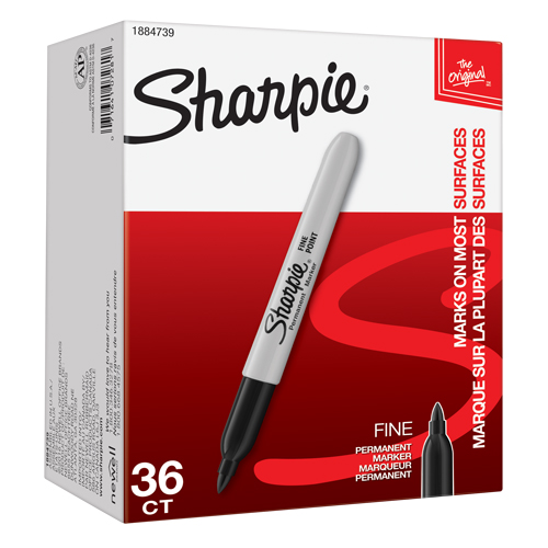 Permanent Marker, Black, Fine Tip NTL Industrial