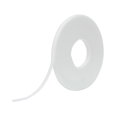 One-Wrap&reg; Fastener Tape, Hook & Loop, 25 yds x 1/2", Self-Grip, White NTL Industrial